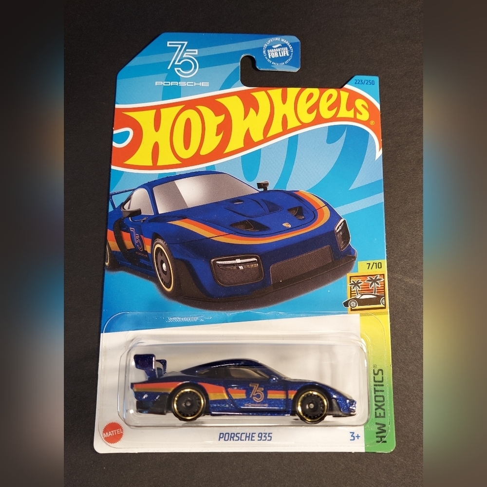 Porsche 935 Blue Hotwheels